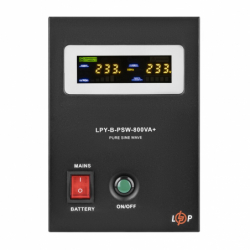 ДБЖ з правильною синусоїдою LogicPower 12V LPY-B-PSW-800VA+(560Вт) 5A/15A