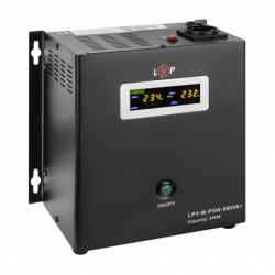 ДБЖ з правильною синусоїдою LogicPower 12V LPY-W-PSW-500VA+(350Вт) 5A/10A