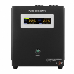 ДБЖ з правильною синусоїдою LogicPower 24V LPY-W-PSW-2000VA+(1400Вт) 10A/20A
