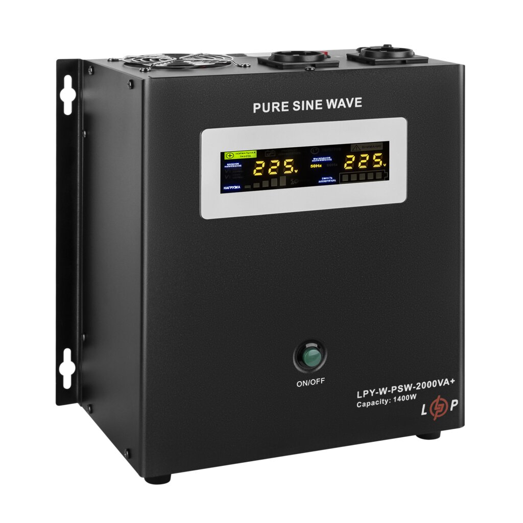 ДБЖ з правильною синусоїдою LogicPower 24V LPY-W-PSW-2000VA+(1400Вт) 10A/20A