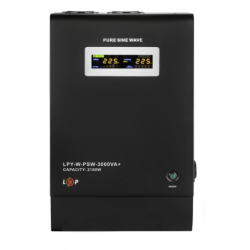 ДБЖ з правильною синусоїдою LogicPower 48V LPY-W-PSW-3000VA+(2100Вт) 10A/15A