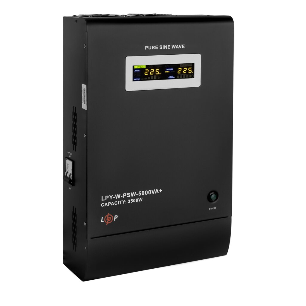 ДБЖ з правильною синусоїдою LogicPower 48V LPY-W-PSW-5000VA+(3500Вт) 10A/20A