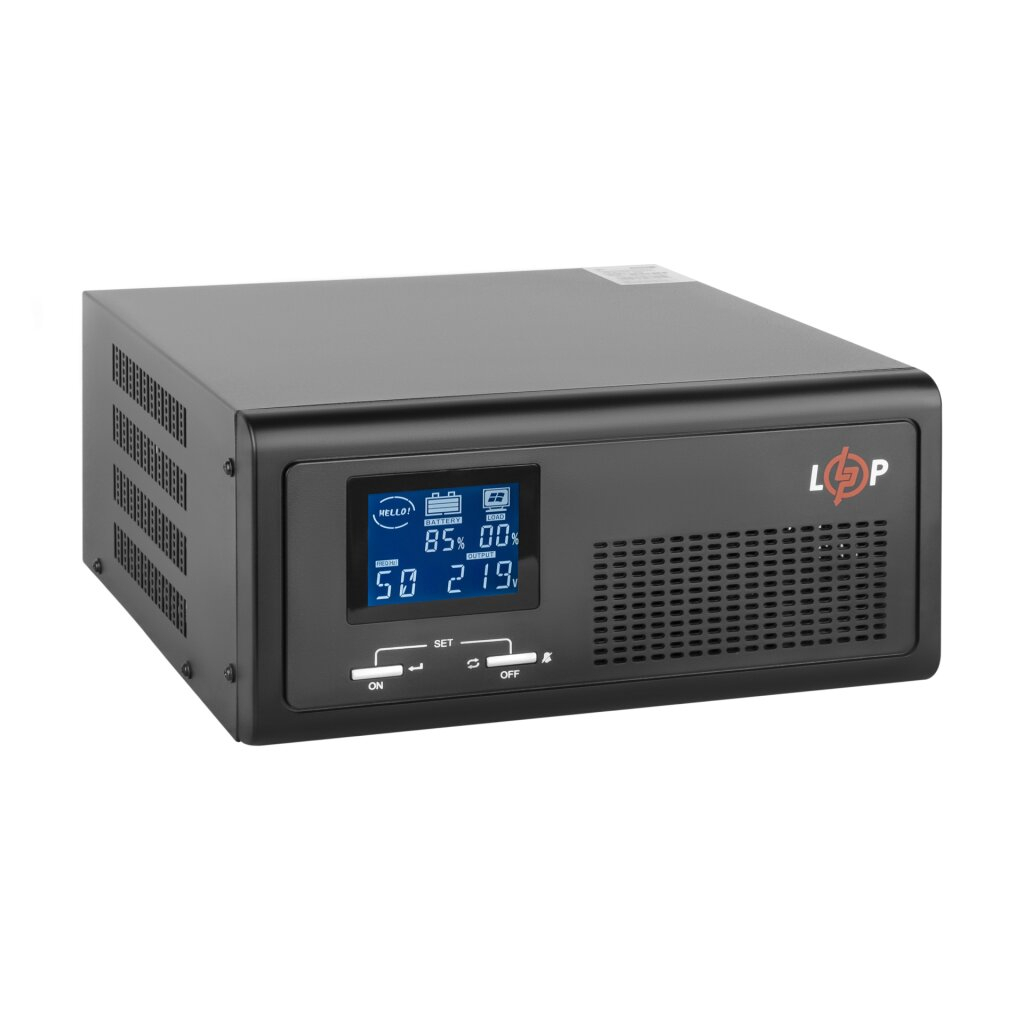 ДБЖ з правильною синусоїдою LogicPower 12V LPE-B-PSW-1000VA+(600Вт) 1-30A