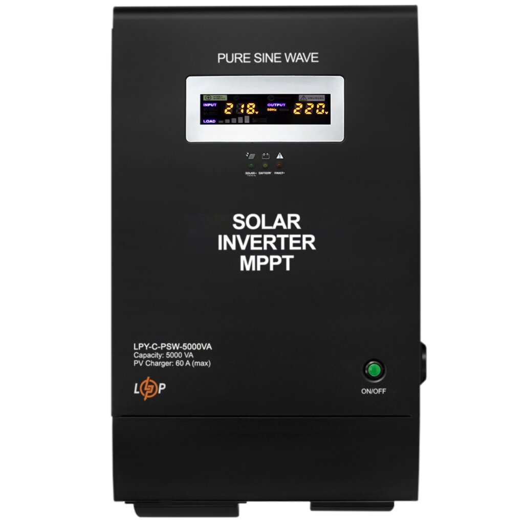 Сонячний інвертор (ДБЖ) LPY-C-PSW-5000VA (3500W) MPPT48V