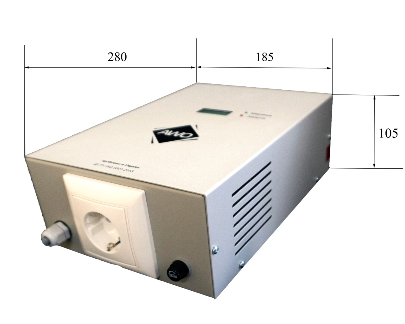 Стабілізатор напруги Awattom 1,2 кВт 5 А