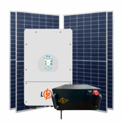 Гібридна станція 8 кВт (1ф.) з LiFePO4 на 11,7 кВт