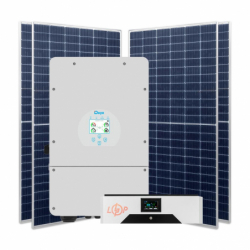 Гібридна станція 10 кВт (1ф.) з LiFePO4 на 15,6 кВт