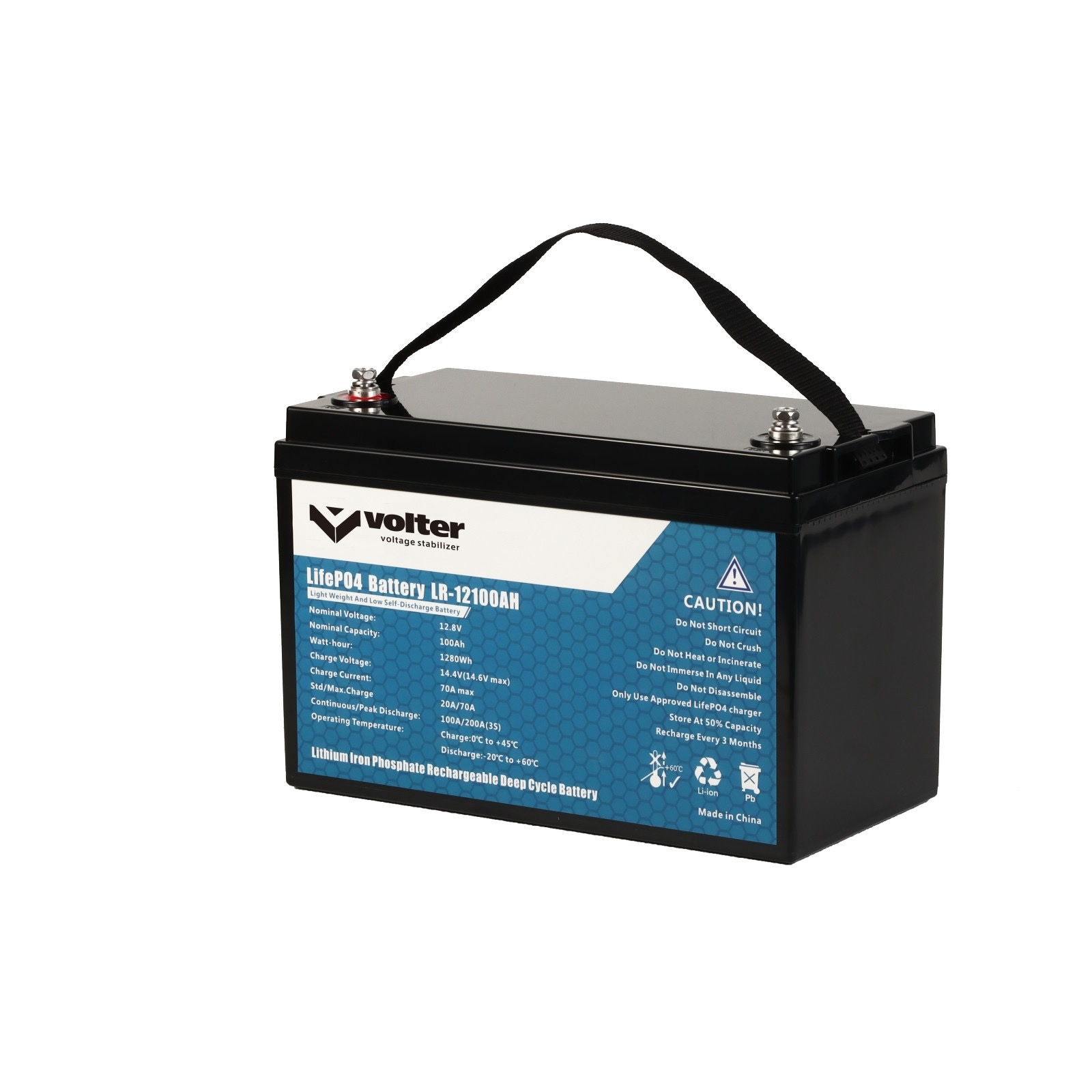Акумуляторна батарея Volter™ Lifepo4 12.8V 100Ah